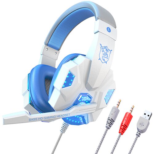 Venisymlis Stereo igralne slušalke PS4/PC 7.1, mikrofon za upravljanje šumov, LED lučka, (22102510) Cene