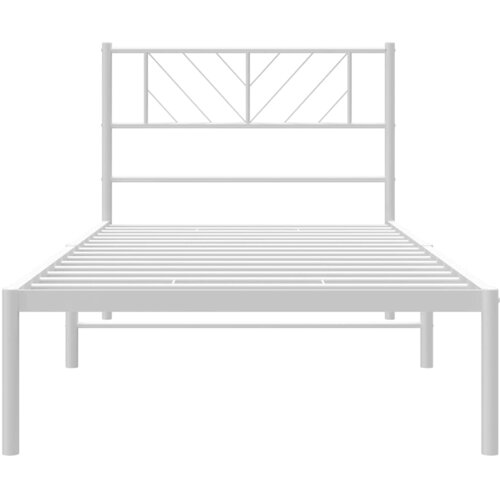  okvir za krevet s uzglavljem bijeli 100x190 cm Slike
