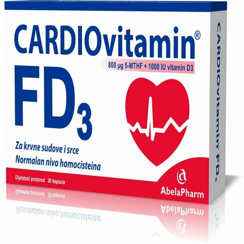 Abela pharm cardiovitamin FD3, 30 kapsula Cene