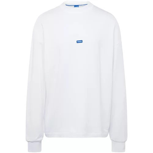Hugo Blue Sweater majica 'Nedro' plava / bijela