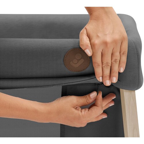 Maxi-Cosi prenosna postelja Iris Beyond Graphite Eco Cene