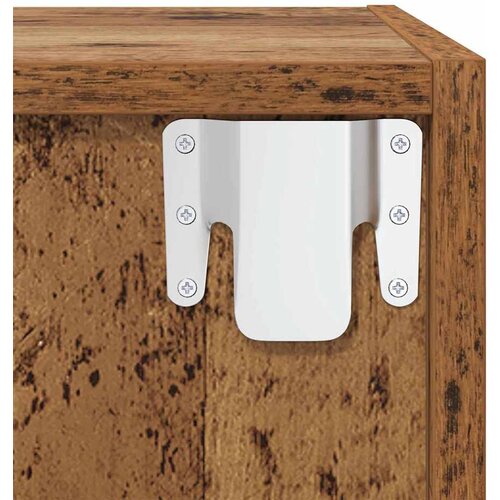  Set TV komoda Zidne 2 pcs Staro drvo 37 x 37 x 72 cm Slike