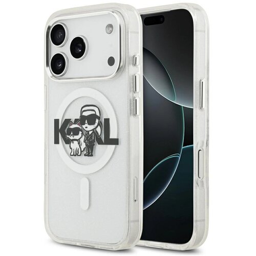 Karl Lagerfeld OVITEK IML Z BLE&Scaron;ČICAMI KARL & CHOUPETTE SKICA LOGA MAGSAFE, (5000339067) Cene