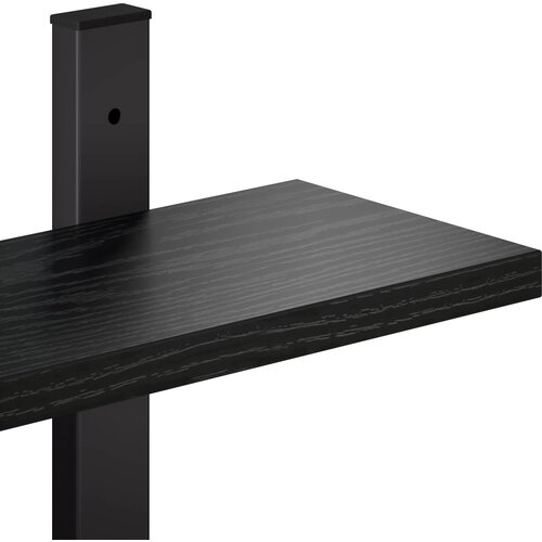  Zidna polica Crni hrast 61 x 13.5 x 105.5 cm Prerađeno drvo Slike