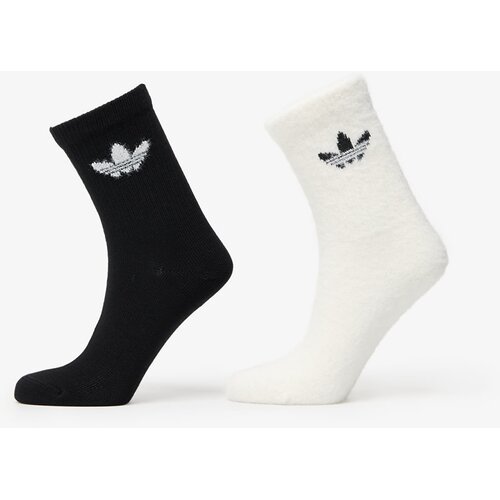 Adidas Fluffy Crew Sock 2-Pack Off White/ Black M Slike
