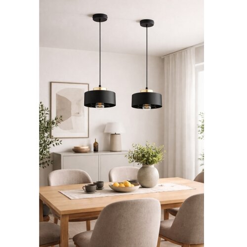  Brilagi - Visilica na sajli 1xE27/60W/230V prečnik 20 cm crna/zlatna Slike
