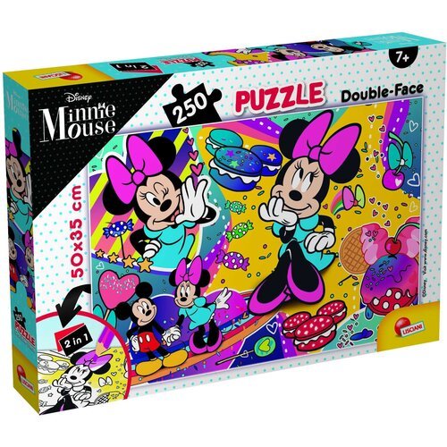 Lisciani Puzzle Minnie 2u1 složi I oboj -250 delova Slike