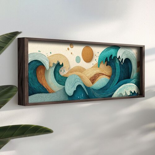 WALLXPERT LAC129-150 Multicolor Decorative Framed MDF Painting Cene