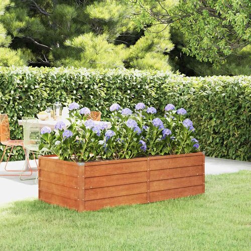  Povi&scaron;ena vrtna gredica boja hrđe 160 x 80 x 45 cm čelik COR-TEN Cijene