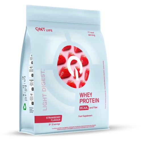 QNT light digest whey protein – lako svarljiv protein za mišiće i oporavak - jagoda 500g Cene