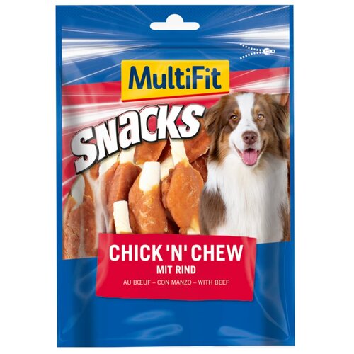 MultiFit poslastica za pse Chick&amp;#039;n Chew govedina n.3 500 g Slike