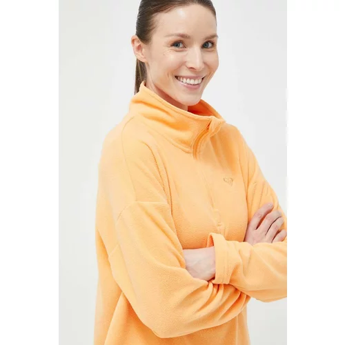 Roxy Športni pulover Tech ženski, oranžna barva