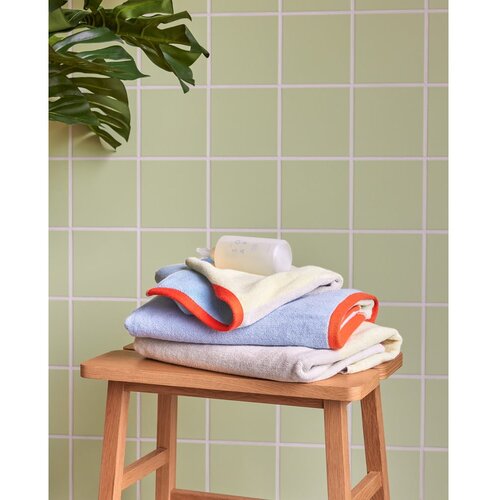 H&amp;uuml;bsch Rjava frotirna bombažna brisača 50x100 cm Block &amp;ndash; Slike