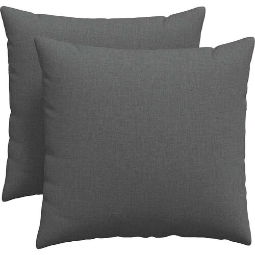 VidaXL jastučići za sofu 2 pcs tamno siva 50 x 50 cm tkanina Slike