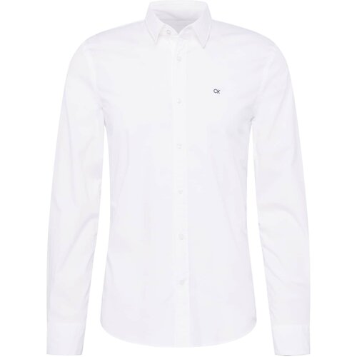 Calvin Klein Srajca črna / bela Cene