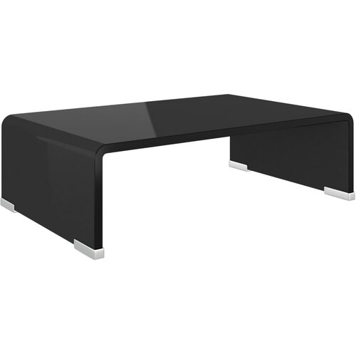 Maison Chic Stojalo za TV / ekran - TV stojalo - Stojalo za ekran stekleno črno 40x25x11 cm, (21699172) Cene