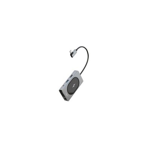 XO HUB007 9 in 1 docking station sa wireless punjačem Sivi Slike