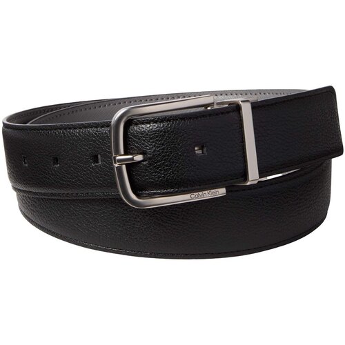 Calvin Klein Jeans Pasovi Round Buckle Pebble 35Mm Rev/Adj Črna Slike