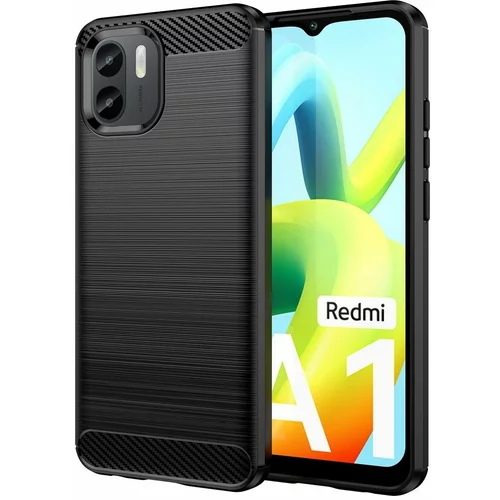  Gumijasti / gel etui Carbon za Xiaomi Redmi A2 / Redmi A1 - črni