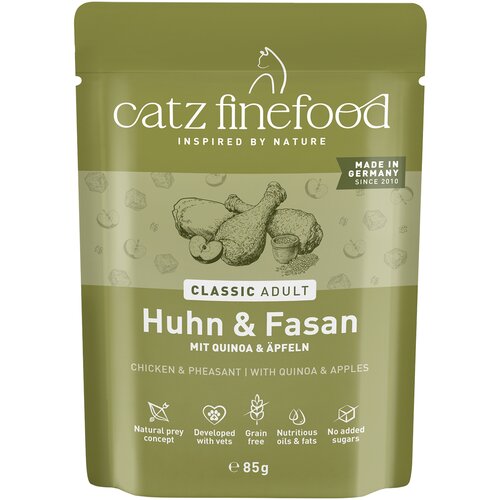 Catz finefood 8 x 85 g - Piletina i fazan Slike
