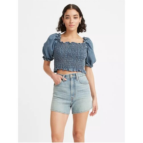 Levi&amp;#039;s Levi&amp;amp;#39;s Blue Women&amp;amp;#39;s Cropped Blouse with Balloon Sleeves Levi&amp;amp;#39;s&amp;reg; - Women Slike