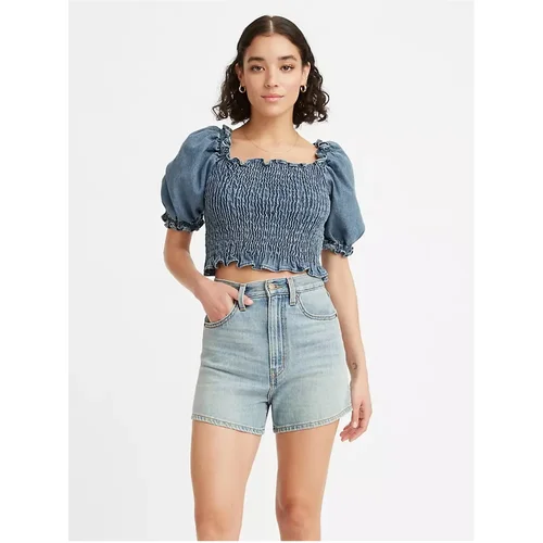 Levi's Levi&#39;s Blue Women&#39;s Cropped Blouse with Balloon Sleeves Levi&#39;s® - Women