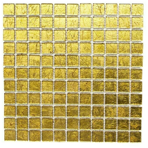 Uni Mozaik ploščice Quadrat Crystal Uni CM 4GO10 (30 x 30 cm, zlate, sijaj)