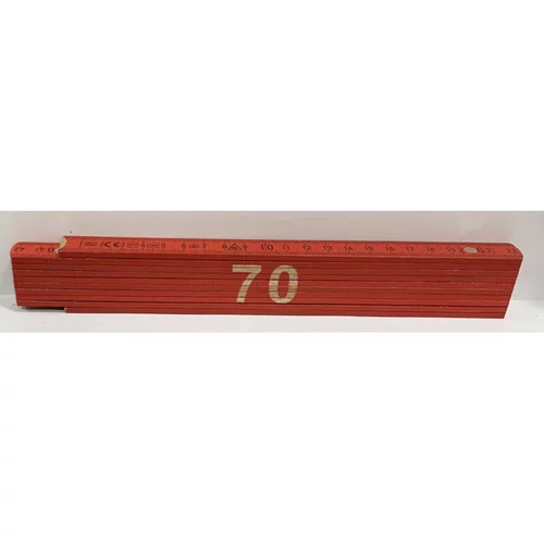 HEKA Zložljiv meter Heka (napis: 70, rdeče barve, 2 m)