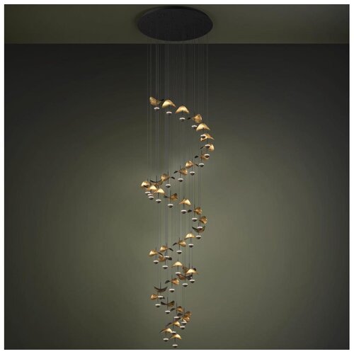 Eglo 390437 -led prigu&scaron;iva luster na sajli dracera 40xLED/1,8W/230V crna/zlatna Cene