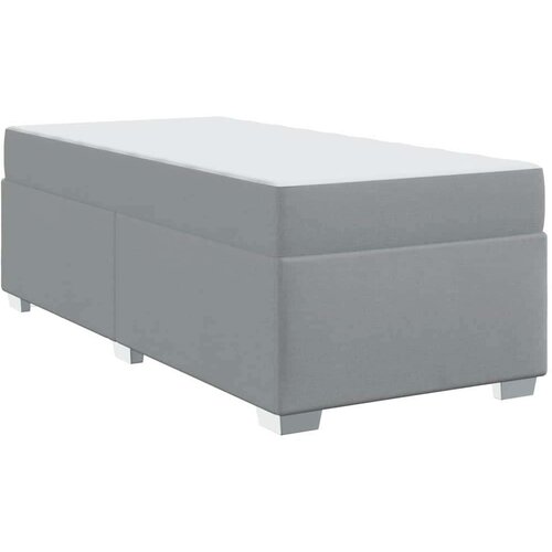VidaXL krevetna konstrukcija ostalo svjetlosiva 80 x 200 cm tkanina Slike