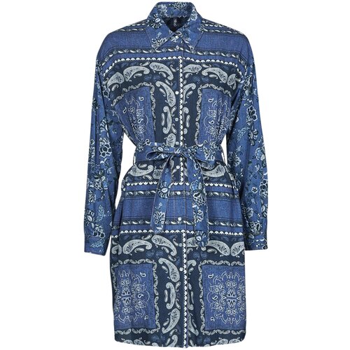 Liu Jo abito camicia den.blue prints wash blue Slike