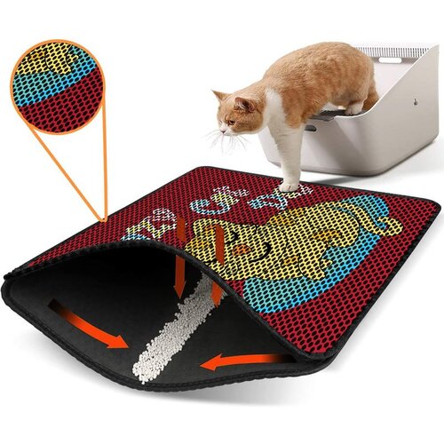 WALLXPERT Nrszn0203 multicolor cat litter mat Cene