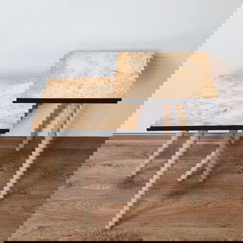 Hanah home 2Shp254 - beige beige nesting table (2 pieces) Cene