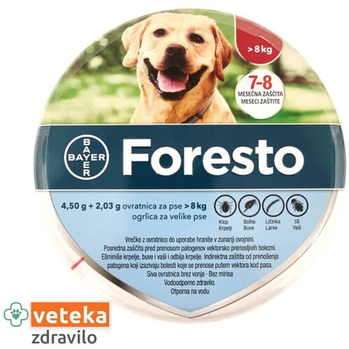 Foresto ovratnica za pse nad 8kg /4,50g+2,03g Cene