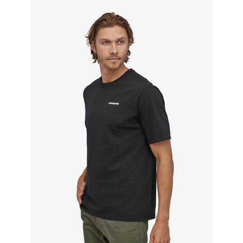Patagonia Majice s kratkimi rokavi M's P-6 Logo Organic T-Shirt Črna Cene