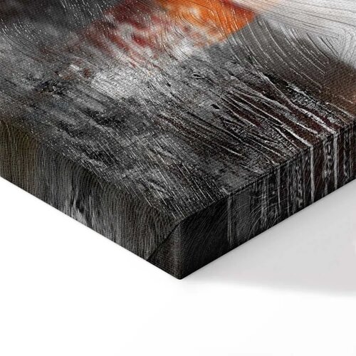  Slika - Reflection of Colors (1-part) - Sunset in Painted Abstract Background 40x60 Slike