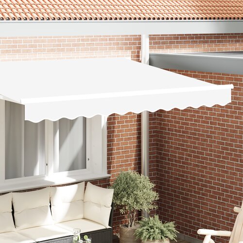 VidaXL Tenda Valansa za okvir 3 m Bela 2.8x0.2 m Slike