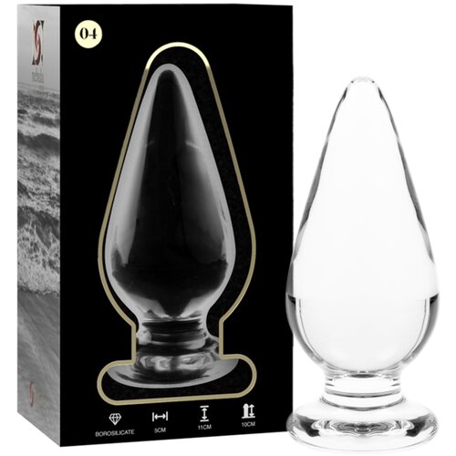 Ibiza Nebula Model 4 Anal Plug Borosilicate Glass 11x5cm Clear Slike