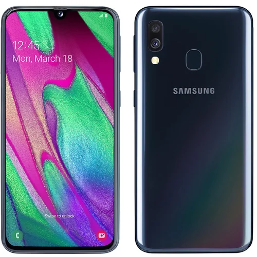 Samsung Obnovljeno - znaki rabe - Galaxy A40 crn 64 GB 4 GB ram dual sim - vidne oznake uporabe obnovljeno, (21566177)