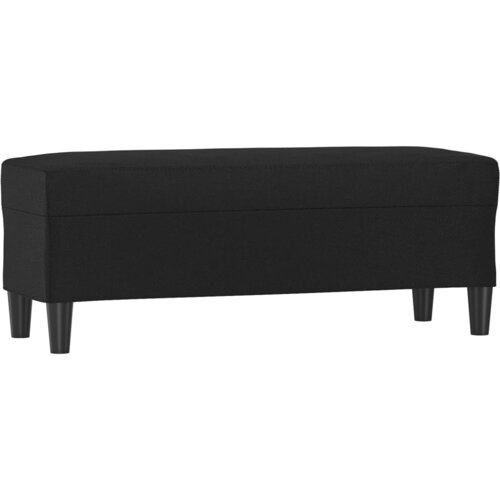  Klupa crna 100 x 35 x 41 cm od umjetne kože Slike