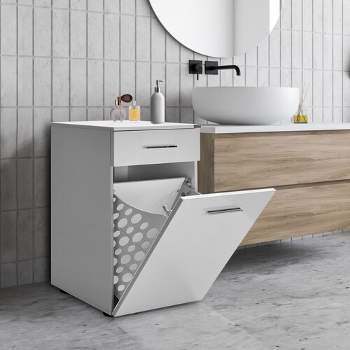 Woody Fashion Komoda s ladicama 52x83x38cm Bijela Cene