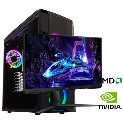  Gaming računar Ryzen 5 5500, 16GB, 512GB, RTX 3060 12GB i Monitor Samsung LS32DG302EUXEN Slike