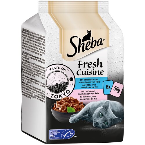  Varčno pakiranje Sheba Fresh Cuisine Taste of Tokyo 36 x 50 g - Tuna & losos Cijene