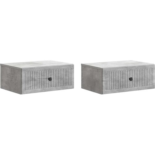  Noćni ormar s ladicama 2 pcs Betonska siva 49 x 34,5 x 20 cm Cene