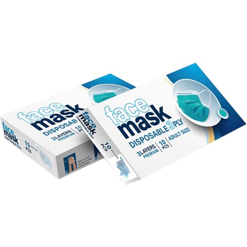  Maska za lice za&scaron;titna, troslojna Cijene