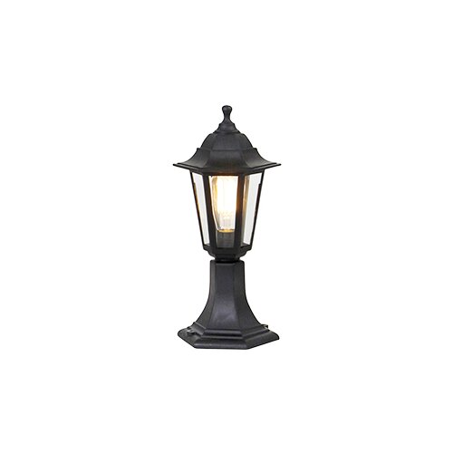 QAZQA Klasična zunanja talna svetilka črna 42,2 cm IP44 - New Haven Cene