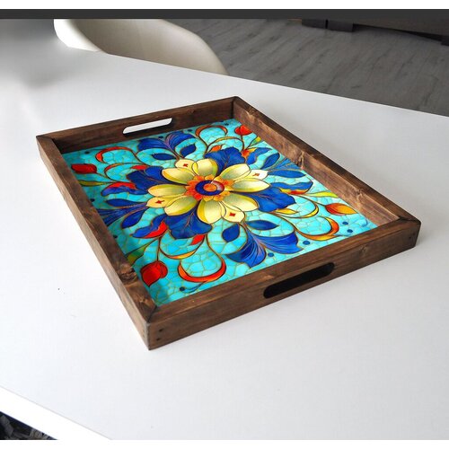 Aberto Design Poslužavnik REF017 48 x 38 x 4 cm, Šareni Cene