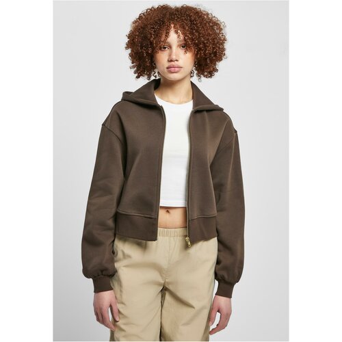UC Ladies Ladies Short Oversized Zip Jacket brown Cene