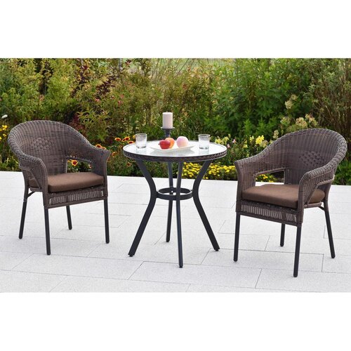 Gardenson Set Vrtnih Sedežev Ravenna, Temno Rjava, 2 Kos Slike