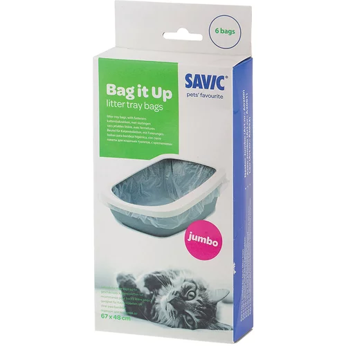 Savic Bag it Up Litter Tray Bags - Varčno pakiranje: Jumbo - 3 x 6 kosov